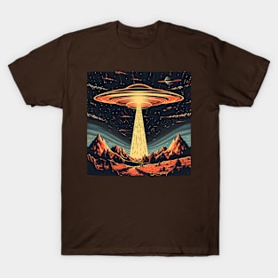 area 51, aliens, resident alien, abduction, alien invasion, ufo, sci fi, extraterrestrial, space, roswell, flying saucer, ufos T-Shirt